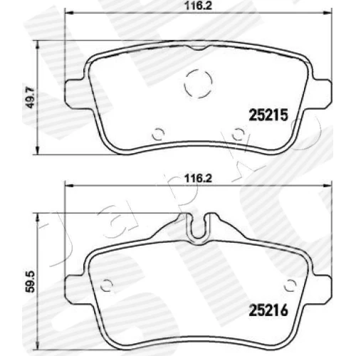 BRAKE PADS FOR DISC BRAKES - 1