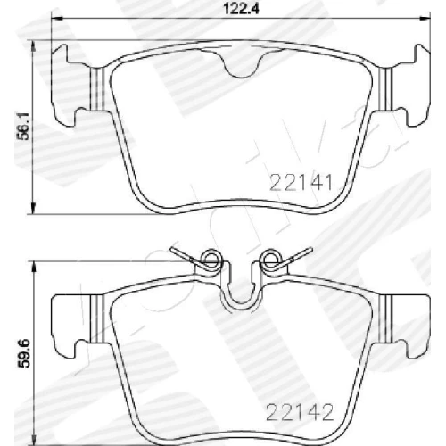 BRAKE PADS FOR DISC BRAKES - 1