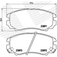 Brake pads for disc brakes