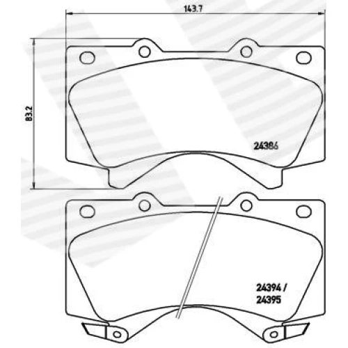 BRAKE PADS FOR DISC BRAKES - 0