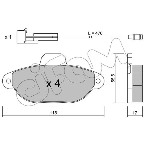 BRAKE PADS FOR DISC BRAKES - 0