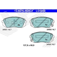 Brake pads for disc brakes