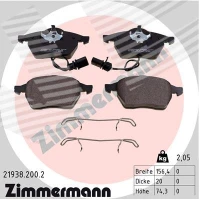 Brake pads for disc brakes