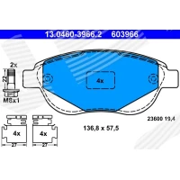 Brake pads for disc brakes