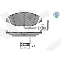 Brake pads for disc brakes