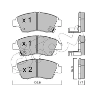 Brake pads for disc brakes