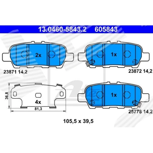 BRAKE PADS FOR DISC BRAKES - 0