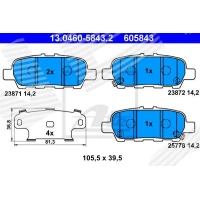 Brake pads for disc brakes