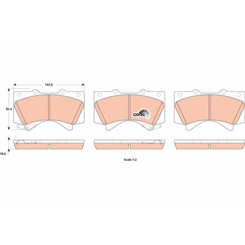 BRAKE PADS FOR DISC BRAKES - 0