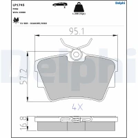 Brake pads for disc brakes