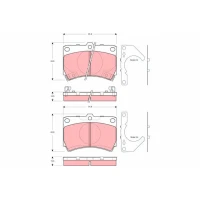 Brake pads for disc brakes