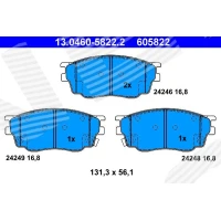 Brake pads for disc brakes