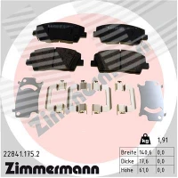 Brake pads for disc brakes