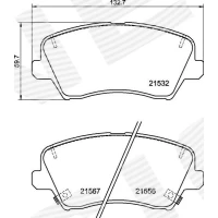 Brake pads for disc brakes