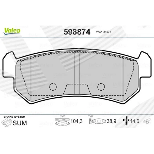 BRAKE PADS FOR DISC BRAKES - 0