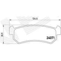 Brake pads for disc brakes