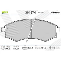 Brake pads for disc brakes