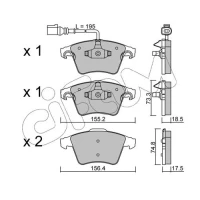 Brake pads for disc brakes