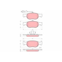 Brake pads for disc brakes