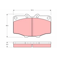 Brake pads for disc brakes