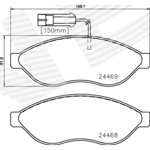 BRAKE PADS FOR DISC BRAKES - 0