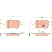 Brake pads for disc brakes