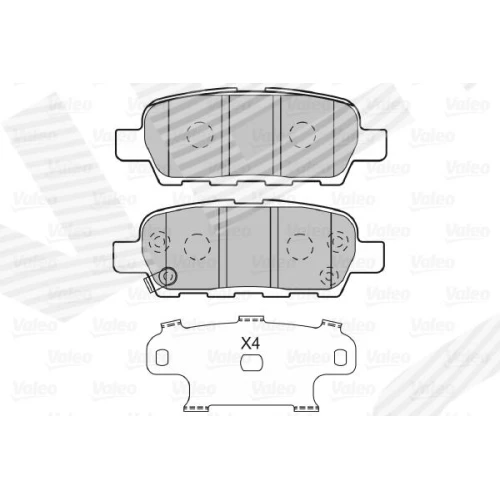 BRAKE PADS FOR DISC BRAKES - 1