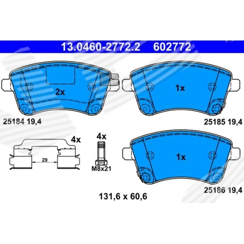 BRAKE PADS FOR DISC BRAKES - 0