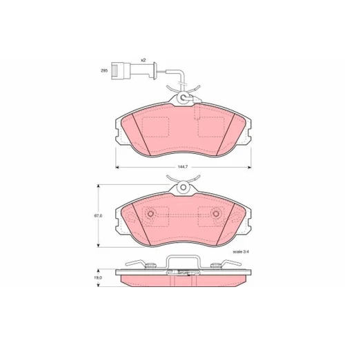 BRAKE PADS FOR DISC BRAKES - 0