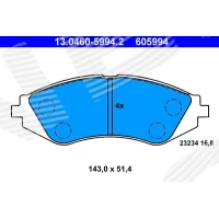 Brake pads for disc brakes