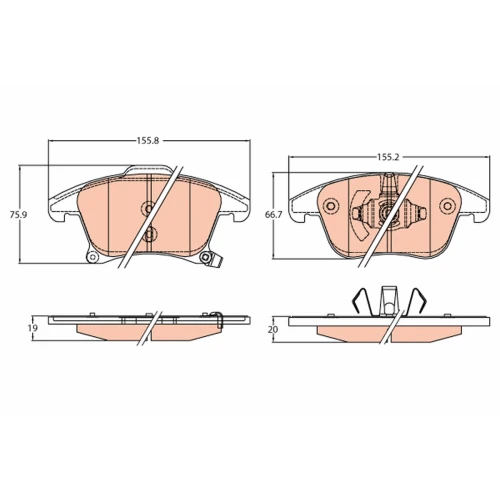 BRAKE PADS FOR DISC BRAKES - 0