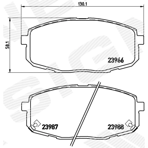 BRAKE PADS FOR DISC BRAKES - 0