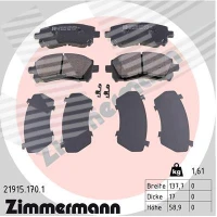 Brake pads for disc brakes