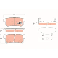 Brake pads for disc brakes