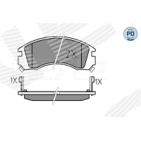 Brake pads for disc brakes