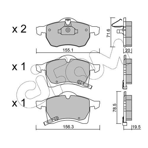 BRAKE PADS FOR DISC BRAKES - 0