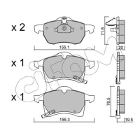 Brake pads for disc brakes