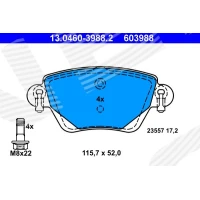 Brake pads for disc brakes