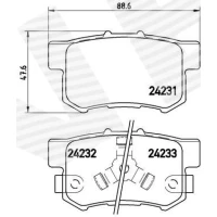 Brake pads for disc brakes