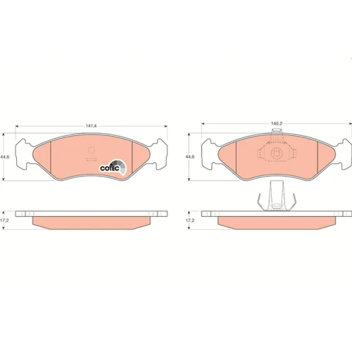 BRAKE PADS FOR DISC BRAKES - 0