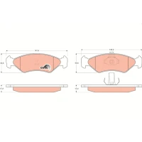 Brake pads for disc brakes