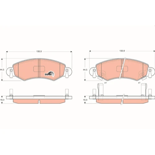 BRAKE PADS FOR DISC BRAKES - 0