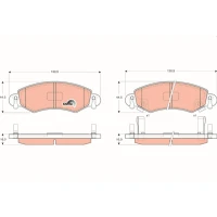 Brake pads for disc brakes