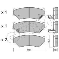 Brake pads for disc brakes