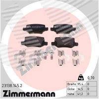 Brake pads for disc brakes