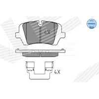 Brake pads for disc brakes