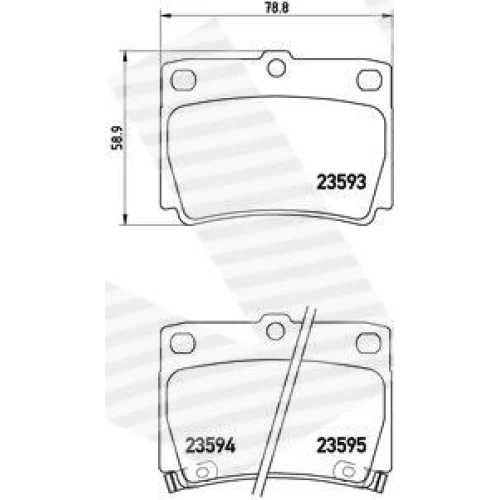 BRAKE PADS FOR DISC BRAKES - 0