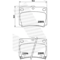 Brake pads for disc brakes