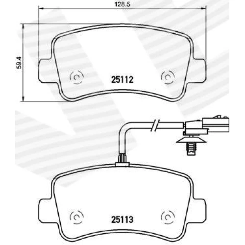 BRAKE PADS FOR DISC BRAKES - 0