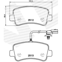 Brake pads for disc brakes